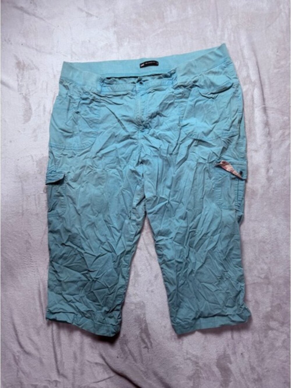 Lee Relaxed Fit Cargo Capris‎ Teal Blue Mens Size [Insert Size Here]